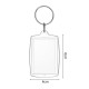 Keychain with ID tag - Keyring with label - Mix of colors