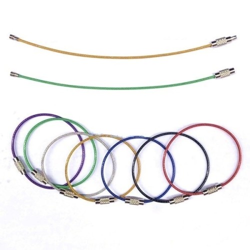 Keychain - purple - Pendant - Screwed steel keychain - 15cm Keychain - purple - Pendant - Screwed steel keychain - 15cm