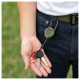 Key Rope Retractor with Carabiner - Retractor Key Ring Lanyard