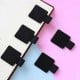 Pen holder - self-adhesive - black - for