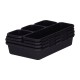 Desk organizer - black - for office supplies - for cosmetics