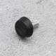 Adjustable foot for furniture - M8 22x18mm - black - furniture leg with washer