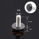Adjustable foot for furniture - M8 22x18mm - black - furniture leg with washer
