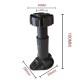 Reguliuojamos kojelės spintelėms - juodos 100-140mm - rinkinys iš 4 - reguliuojama baldinė kojelė