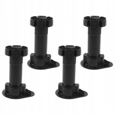 Adjustable legs for cabinets - black 100-140mm - set of 4 - adjustable furniture foot