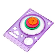 Template for drawing geometric figures - 4 pcs drawing set -