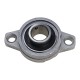 Self-aligning bearing in aluminum housing - KP000 - 10mm - shaft support
