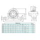 Self-aligning bearing in aluminum housing - KP000 - 10mm - shaft support