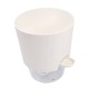 Savaime laistantis gėlių vazonas – 14.5 cm – baltas – su