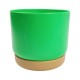 Savaime laistantis gėlių vazonas – 14.5 cm – baltas – su