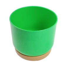 Savaime laistantis gėlių vazonas – 14.5 cm – baltas – su