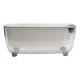 Savaime laistantis gėlių vazonas – 14.5 cm – baltas – su