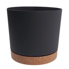 Savaime laistantis gėlių vazonas – 14.5 cm – baltas – su