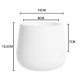 Self-watering Flowerpot - 14.5cm - White - With Irrigation System