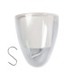 Savaime laistantis gėlių vazonas – 14.5 cm – baltas – su