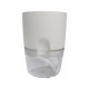 Self-Irrigation Flower Pot - 10.2 cm - White - Automatic Plant Watering