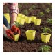 Self-Watering Flower Pot - 14.5cm - White - With Irrigation System Self-Watering Flower Pot - 14.5cm - White - With Irrigation System