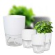 Self Watering Pot - 14.5cm - White - With Irrigation System Self Watering Pot - 14.5cm - White - With Irrigation System