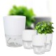 Self Watering Pot - 14.5cm - White - With Irrigation System Self Watering Pot - 14.5cm - White - With Irrigation System