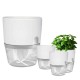 Self Watering Pot - 10.2 cm- White - Automatic Plant Irrigation