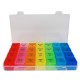 Weekly medicine container - 7 compartment box - Organizer