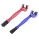 Brush for cleaning bicycle and motorcycle chains - blue Brush for cleaning bicycle and motorcycle chains - blue