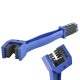 Brush for cleaning bicycle and motorcycle chains - blue Brush for cleaning bicycle and motorcycle chains - blue