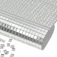 Silver glass mosaic - 15x10cm 1mm small glass - 3D self-adhesive mosaic sticker