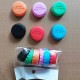 Silicone bottle caps, mix, 6 pcs of colors - reusable - cork