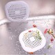 Silicone strainer for the sink - white square - Bathroom drain filter