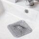Silicone strainer for the sink - white square - Bathroom drain filter