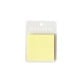 Transparent notes - yellow - 50x50 - self-adhesive transparent notes