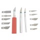Scalpels, modeling knives - a set of 13 blades and 3 handles.