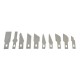 Scalpels, modeling knives - a set of 13 blades and 3 handles.