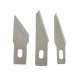 Scalpels, modeling knives - a set of 13 blades and 3 handles.