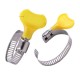 Clamping band with butterfly 10x16mm - metal worm clamp for pipes and hoses