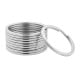Spring ring for keychain - 30mm - black - flat - Keyring
