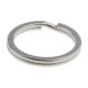 Spring ring for keychain - 30mm - black - flat - Keyring