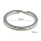 Spring ring for keychain - 30mm - black - flat - Keyring