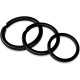 Spring ring for key ring - 35mm - black - flat - Key ring Spring ring for key ring - 35mm - black - flat - Key ring