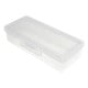 Stačiakampė plastikinė dėžutė 10.5x4.5x2.5 cm Užrakinama dėžutė