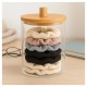 Desk organizer - black - for office supplies - for cosmetics