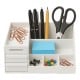 Desk organizer - black - for office supplies - for cosmetics