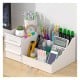 Desk organizer - black - for office supplies - for cosmetics