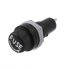 Stiklinio saugiklio lizdas 5x20mm - SAUGIKLIS - tvirtinimas prie korpuso