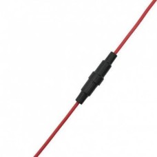 Stiklinio saugiklio lizdas 6x30mm - su laidais - lizdas - rankena