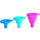 Folding kitchen funnel - blue - silicone