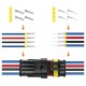 Superseal 4 PIN connector set - plug + socket 4PIN - hermetic connector - tight