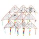 Painting kite 90x47cm with rope + paints - children's toy