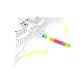 Painting kite 90x47cm with rope + paints - children's toy